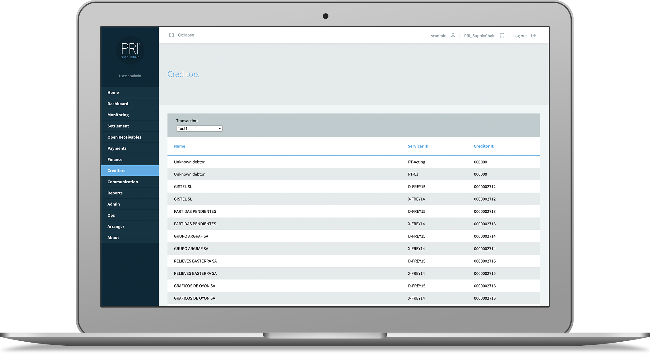 PRI® SupplyChain | Qube - Optimal Working Capital and Debtor Experience